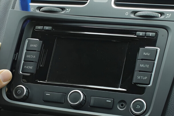 Remove VW radio plastic trim